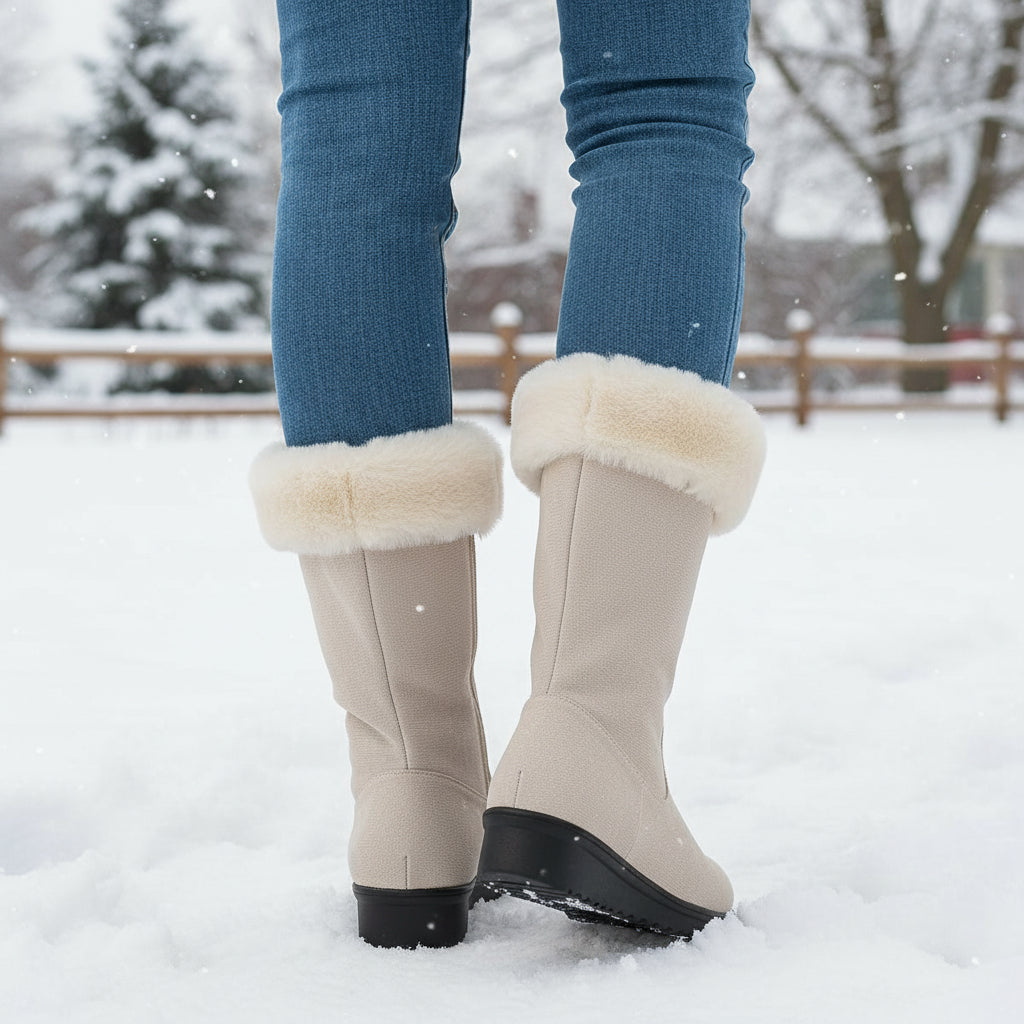 Women’s Casual Long Winter Boots for Snowfall-Bon Voyage Vintage