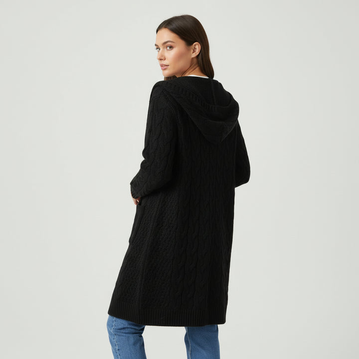 Women’s Casual Open Front Cardigan Sweater with Pockets-Bon Voyage Vintage