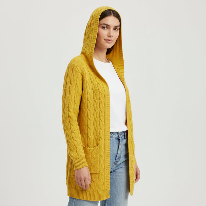 Women’s Casual Open Front Cardigan Sweater with Pockets-Bon Voyage Vintage