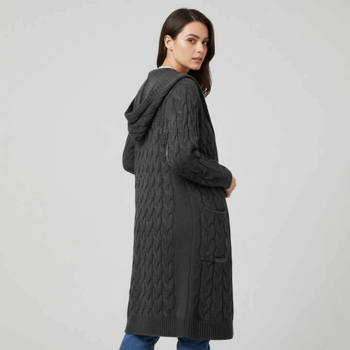 Women’s Casual Open Front Cardigan Sweater with Pockets-Bon Voyage Vintage