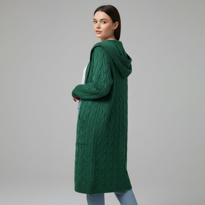 Women’s Casual Open Front Cardigan Sweater with Pockets-Bon Voyage Vintage