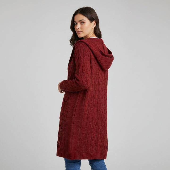 Women’s Casual Open Front Cardigan Sweater with Pockets-Bon Voyage Vintage
