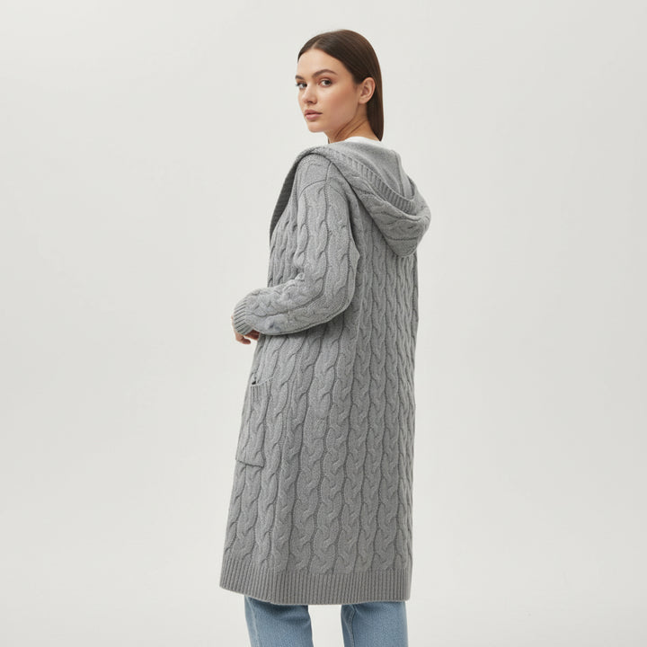 Women’s Casual Open Front Cardigan Sweater with Pockets-Bon Voyage Vintage