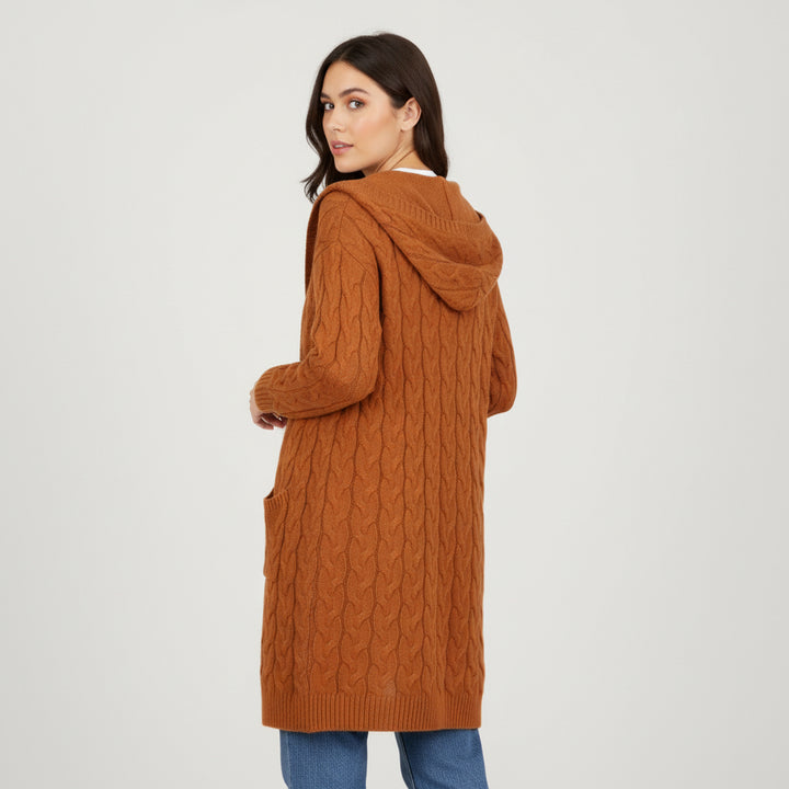Women’s Casual Open Front Cardigan Sweater with Pockets-Bon Voyage Vintage