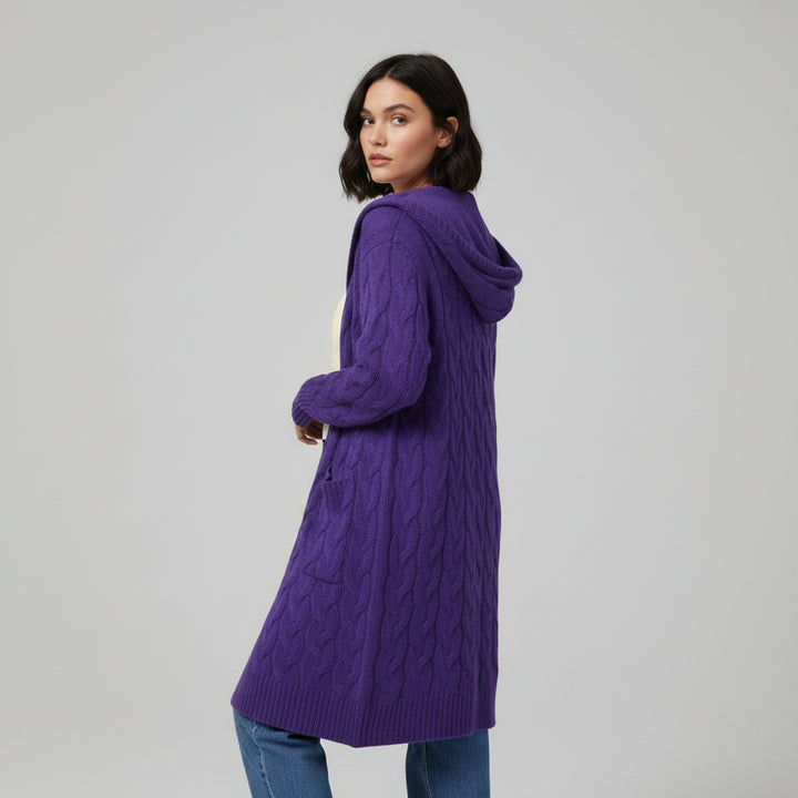 Women’s Casual Open Front Cardigan Sweater with Pockets-Bon Voyage Vintage