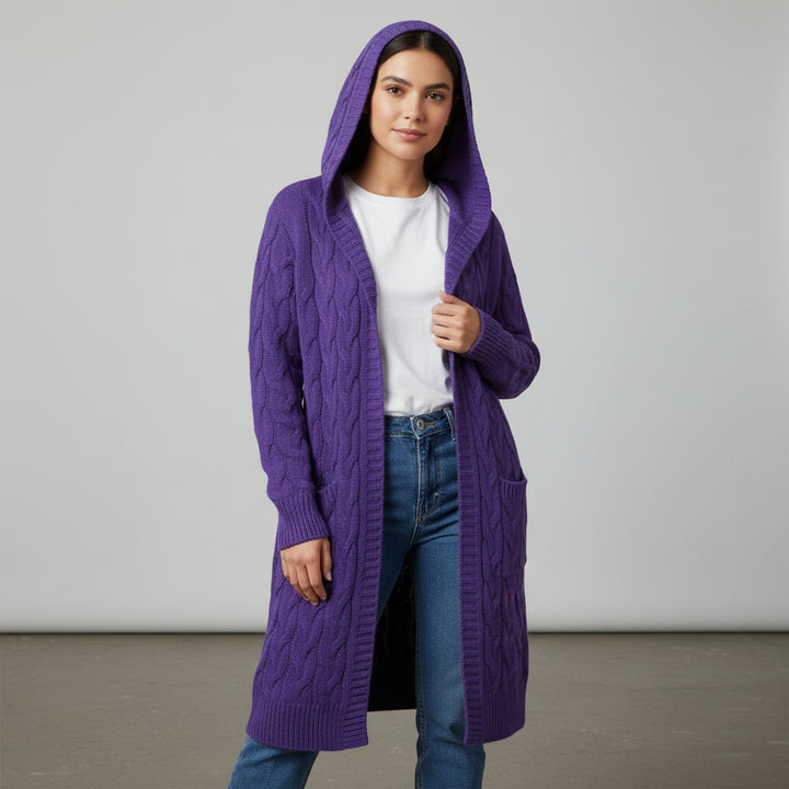Women’s Casual Open Front Cardigan Sweater with Pockets-Bon Voyage Vintage
