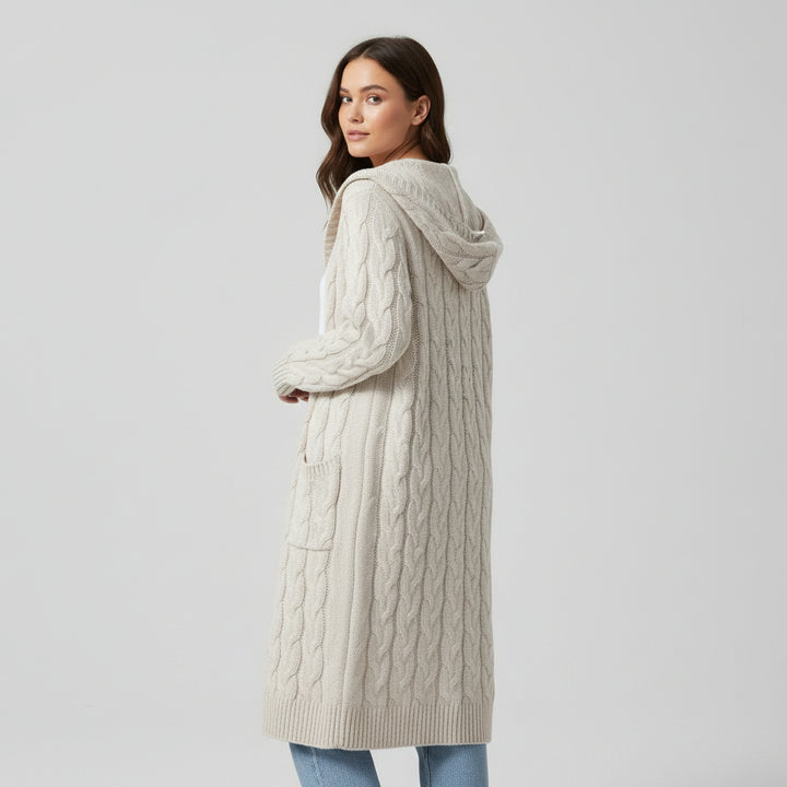 Women’s Casual Open Front Cardigan Sweater with Pockets-Bon Voyage Vintage