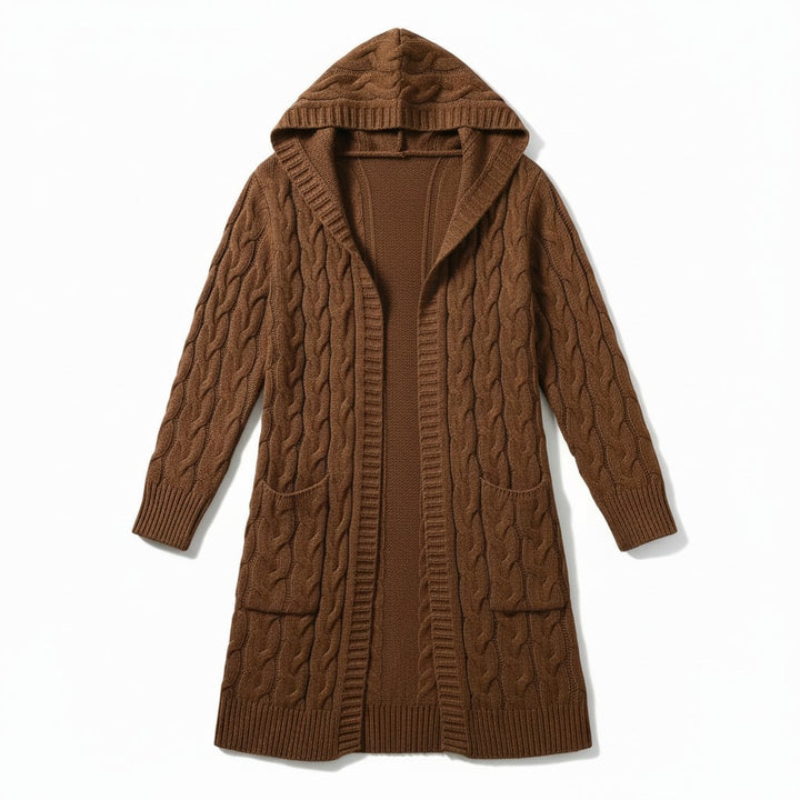 Women’s Casual Open Front Cardigan Sweater with Pockets-Bon Voyage Vintage