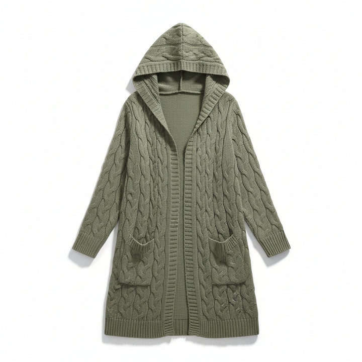 Women’s Casual Open Front Cardigan Sweater with Pockets-Bon Voyage Vintage