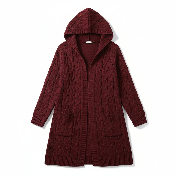 Women’s Casual Open Front Cardigan Sweater with Pockets-Bon Voyage Vintage