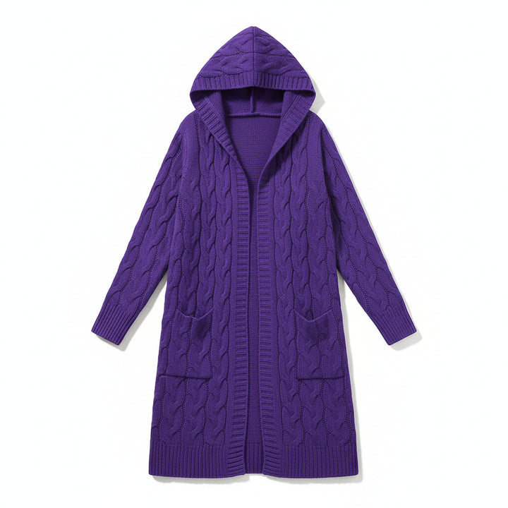 Women’s Casual Open Front Cardigan Sweater with Pockets-Bon Voyage Vintage