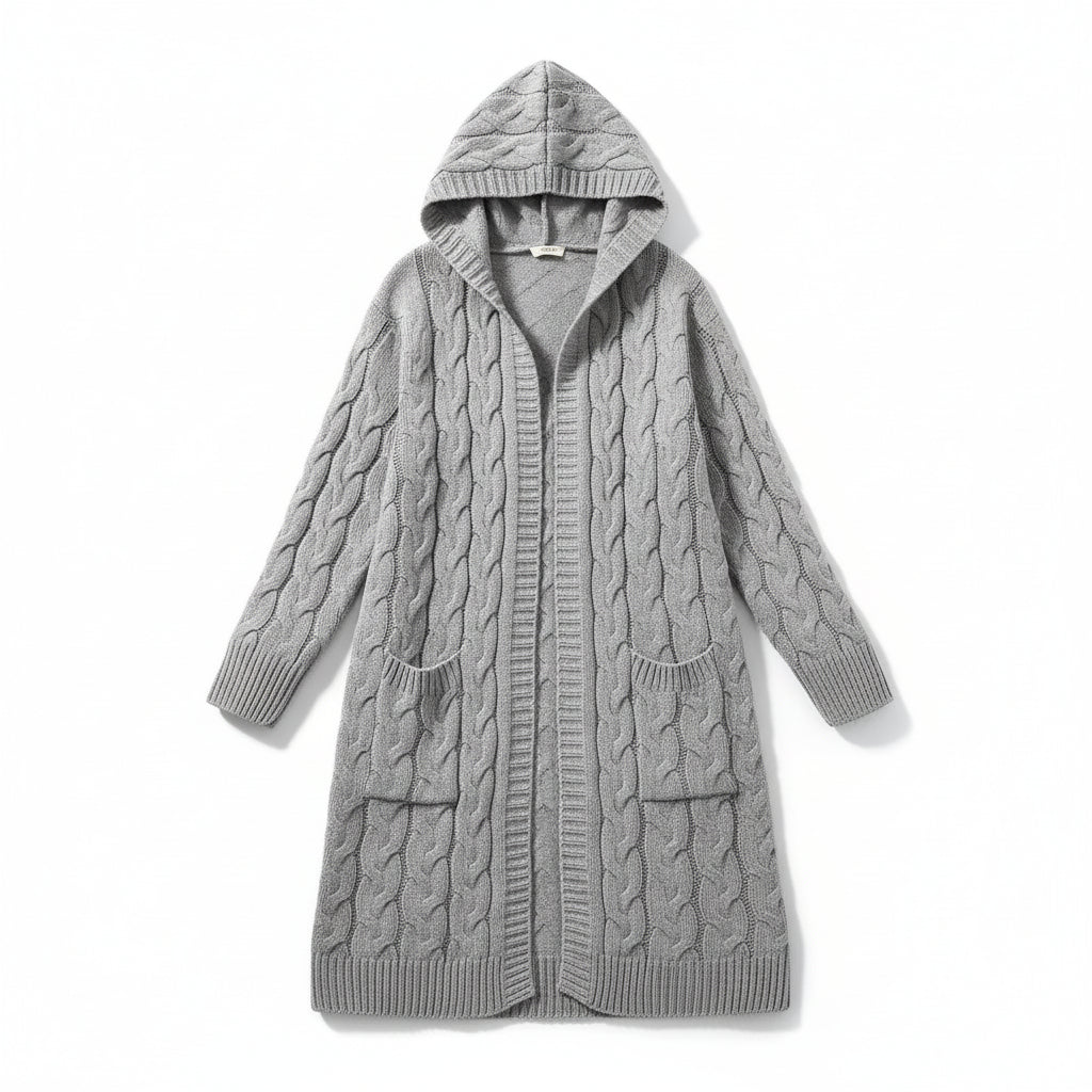 Women’s Casual Open Front Cardigan Sweater with Pockets-Bon Voyage Vintage