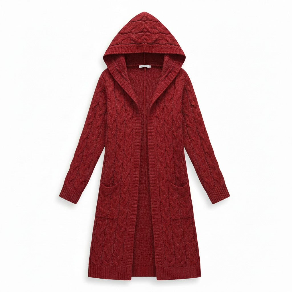 Women’s Casual Open Front Cardigan Sweater with Pockets-Bon Voyage Vintage