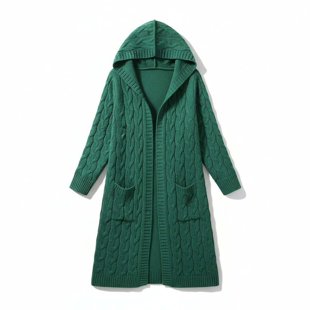 Women’s Casual Open Front Cardigan Sweater with Pockets-Bon Voyage Vintage