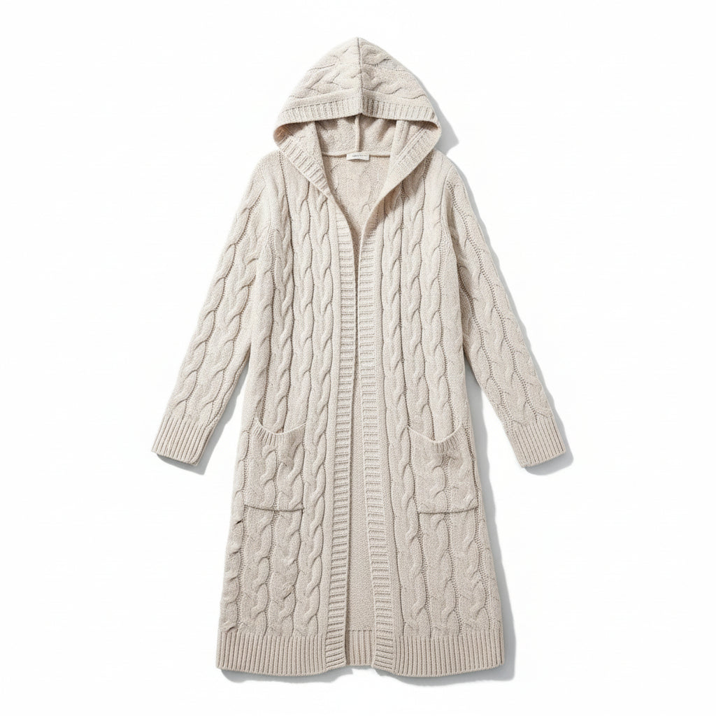 Women’s Casual Open Front Cardigan Sweater with Pockets-Bon Voyage Vintage
