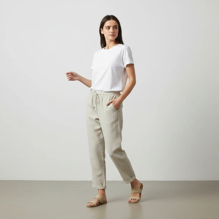 Women’s Comfortable Pants Relaxed Fit Casual Trousers-Bon Voyage Vintage