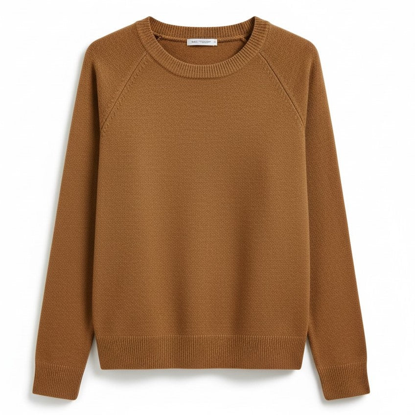 Women’s Cotton Sweatshirt Long Sleeve Casual Crewneck Pullover-Bon Voyage Vintage