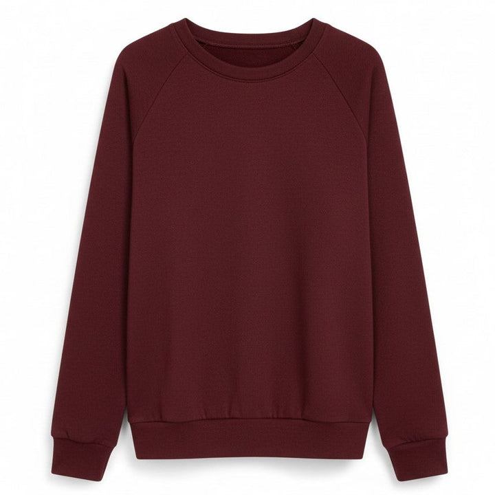 Women’s Cotton Sweatshirt Long Sleeve Casual Crewneck Pullover-Bon Voyage Vintage
