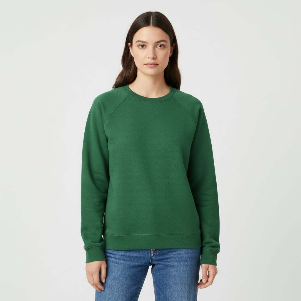 Women’s Cotton Sweatshirt Long Sleeve Casual Crewneck Pullover-Bon Voyage Vintage