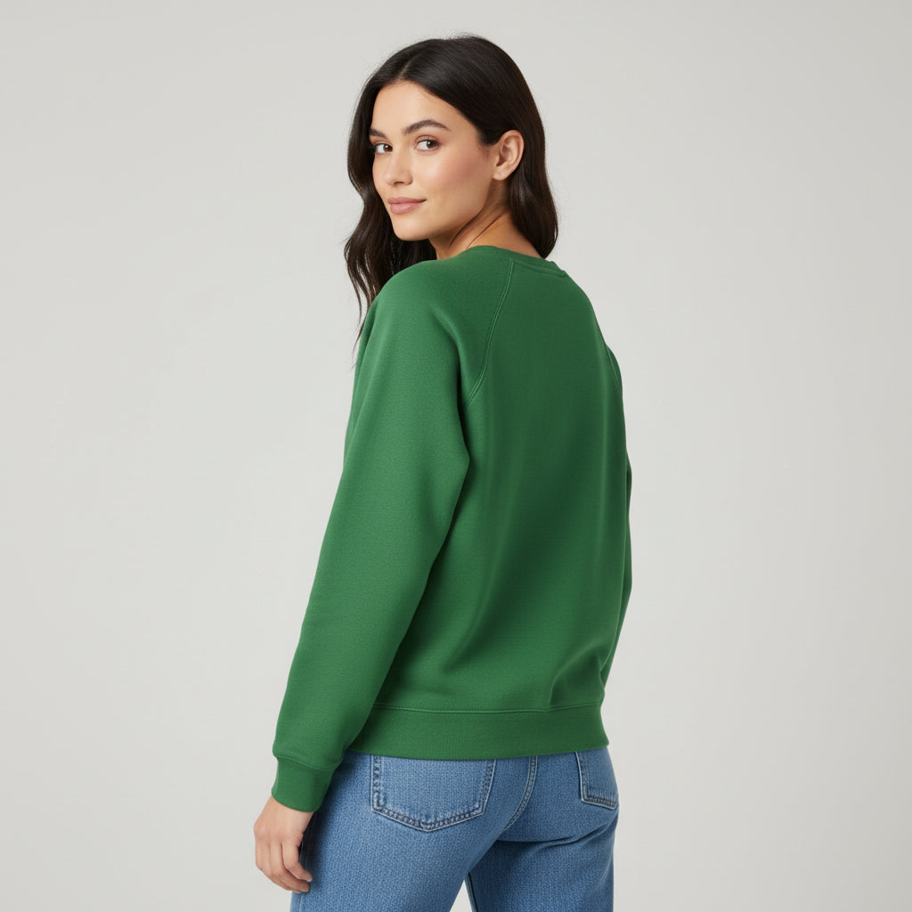 Women’s Cotton Sweatshirt Long Sleeve Casual Crewneck Pullover-Bon Voyage Vintage