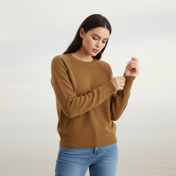 Women’s Cotton Sweatshirt Long Sleeve Casual Crewneck Pullover-Bon Voyage Vintage