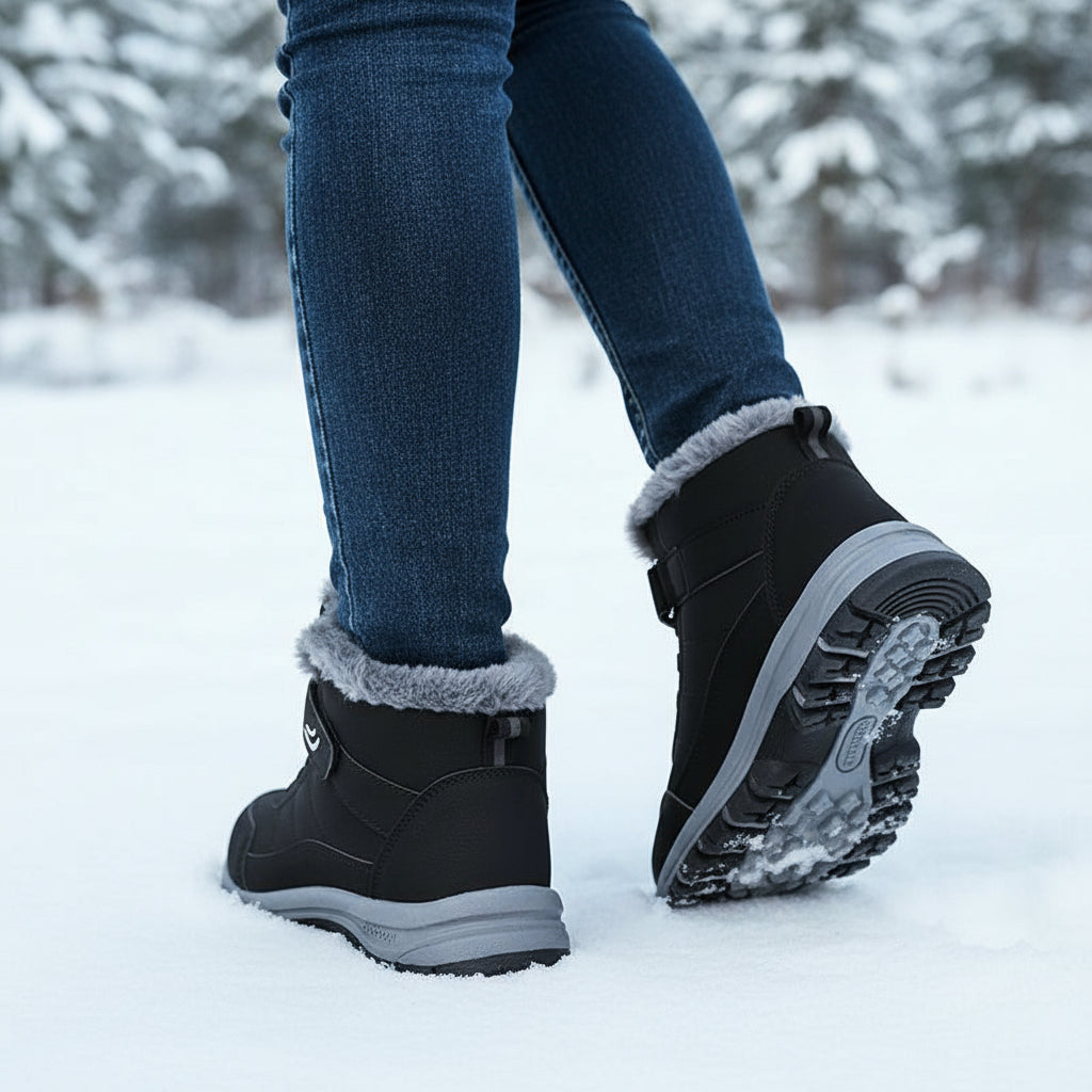Women’s Cozy Faux Fur Lined Snow Boots-Bon Voyage Vintage