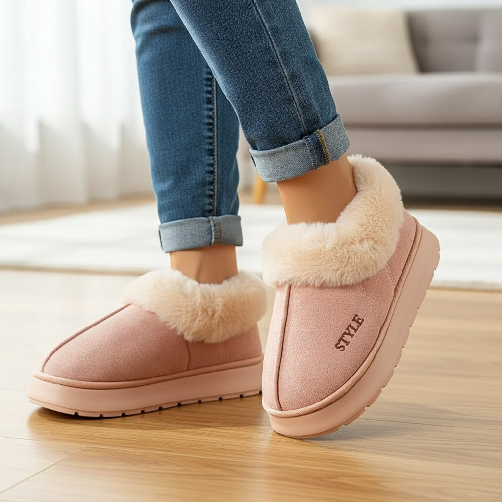 Women’s Cozy Plush Winter Boots-Bon Voyage Vintage