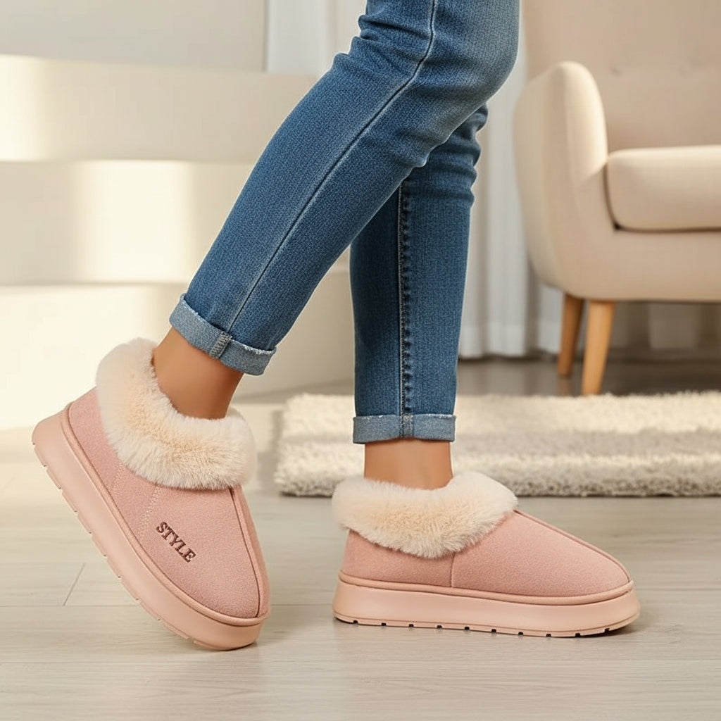 Women’s Cozy Plush Winter Boots-Bon Voyage Vintage
