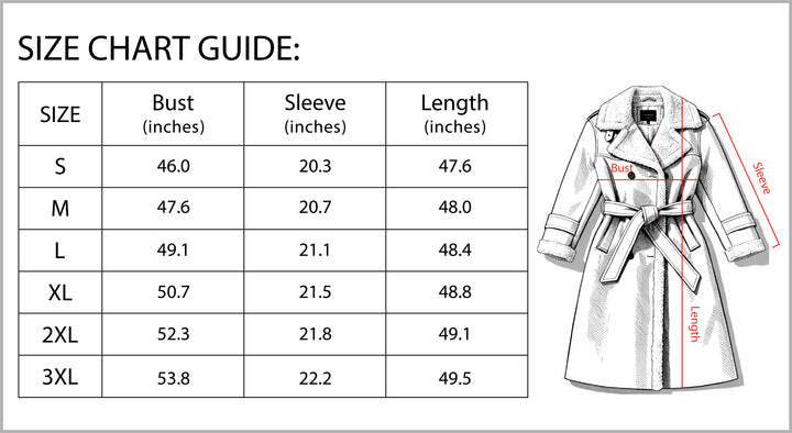 Women’s Double Breasted Long Trench Coat Classic Windbreaker Outerwear-Bon Voyage Vintage