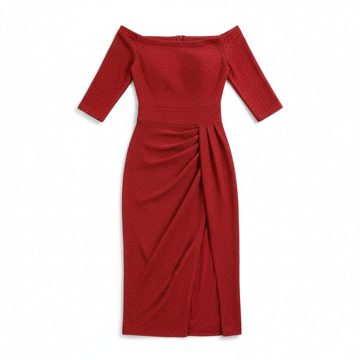 Women’s Elegant Autumn Party Dress-Bon Voyage Vintage
