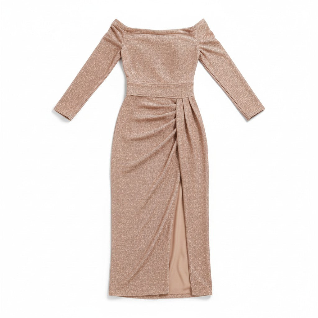 Women’s Elegant Autumn Party Dress-Bon Voyage Vintage