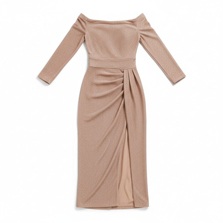 Women’s Elegant Autumn Party Dress-Bon Voyage Vintage