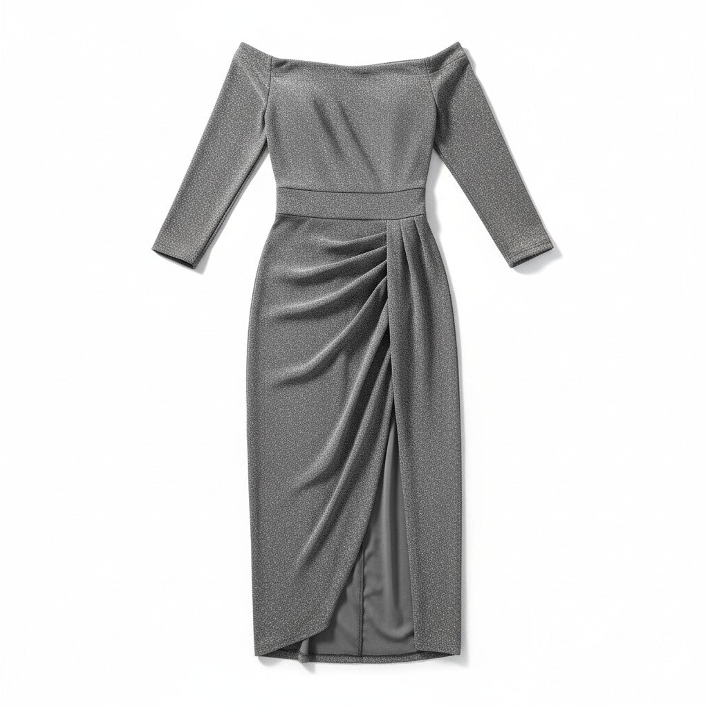 Women’s Elegant Autumn Party Dress-Bon Voyage Vintage