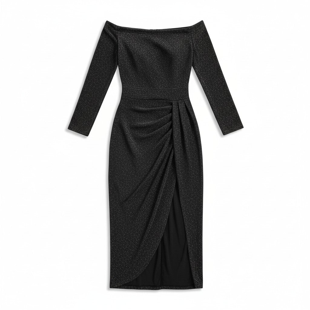 Women’s Elegant Autumn Party Dress-Bon Voyage Vintage