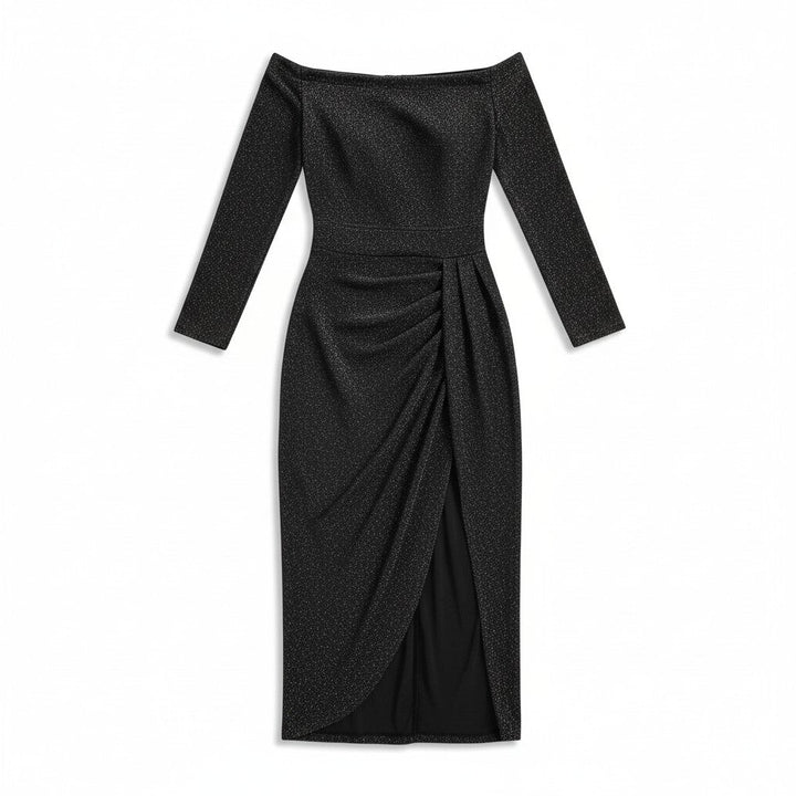 Women’s Elegant Autumn Party Dress-Bon Voyage Vintage