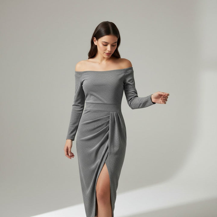 Women’s Elegant Autumn Party Dress-Bon Voyage Vintage