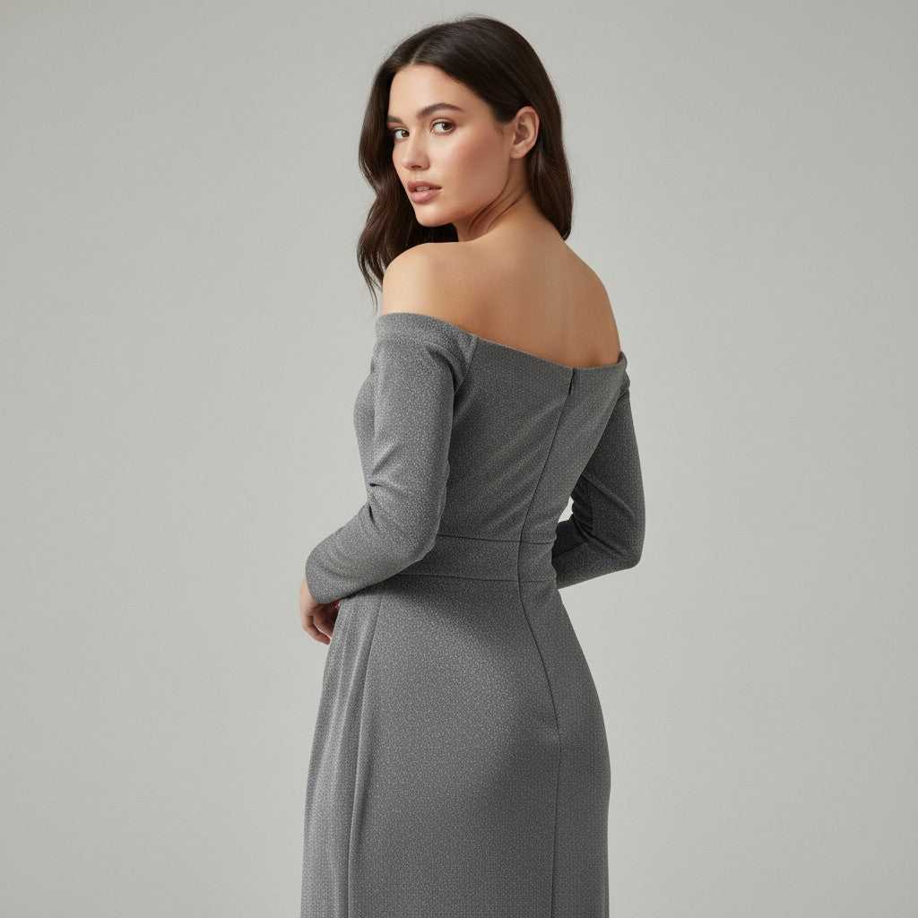Women’s Elegant Autumn Party Dress-Bon Voyage Vintage
