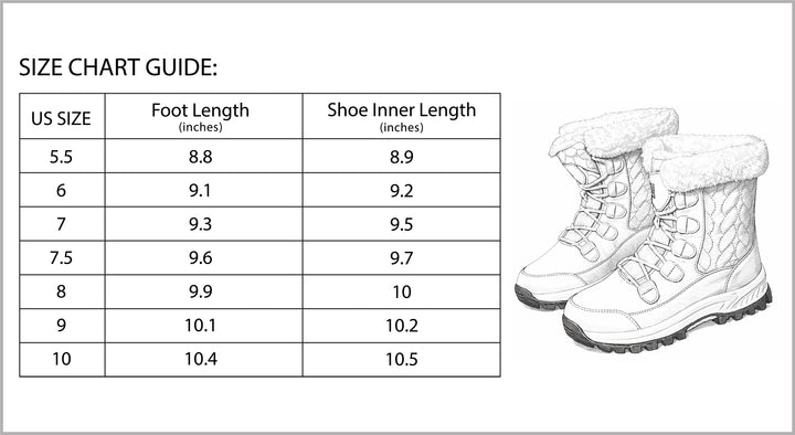 Women’s High-Top Winter Snow Boots-Bon Voyage Vintage