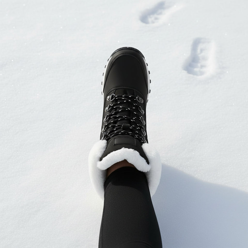 Women’s High-Top Winter Snow Boots-Bon Voyage Vintage