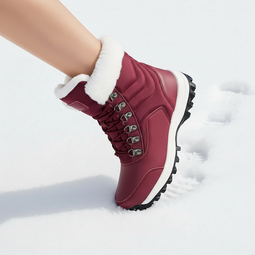 Women’s High-Top Winter Snow Boots-Bon Voyage Vintage