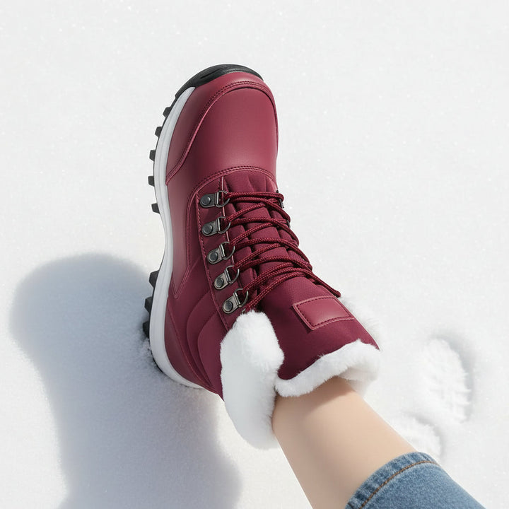 Women’s High-Top Winter Snow Boots-Bon Voyage Vintage
