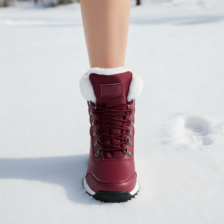 Women’s High-Top Winter Snow Boots-Bon Voyage Vintage