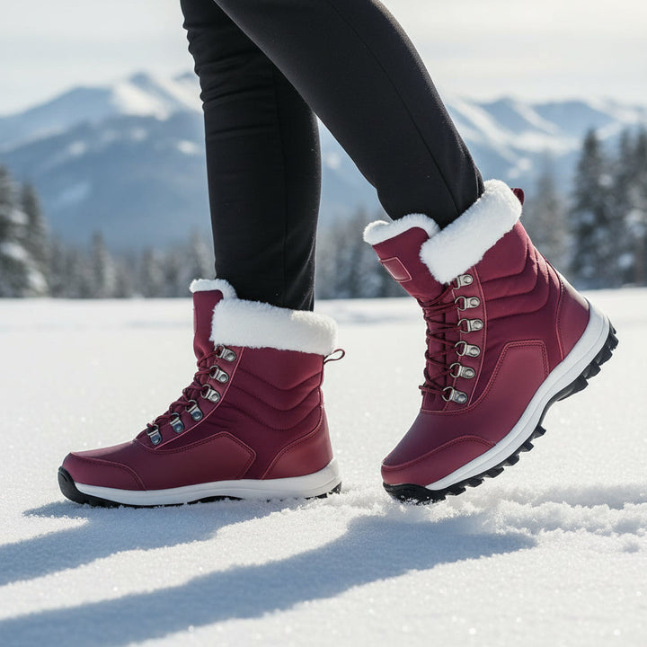 Women’s High-Top Winter Snow Boots-Bon Voyage Vintage