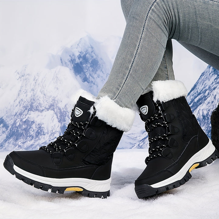 Women’s High-Top Winter Snow Boots-Bon Voyage Vintage