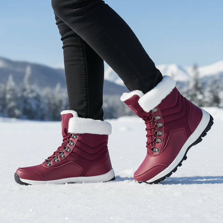 Women’s High-Top Winter Snow Boots-Bon Voyage Vintage