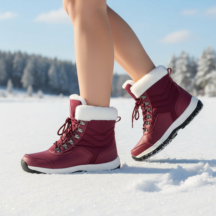 Women’s High-Top Winter Snow Boots-Bon Voyage Vintage