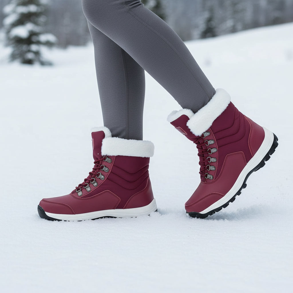 Women’s High-Top Winter Snow Boots-Bon Voyage Vintage