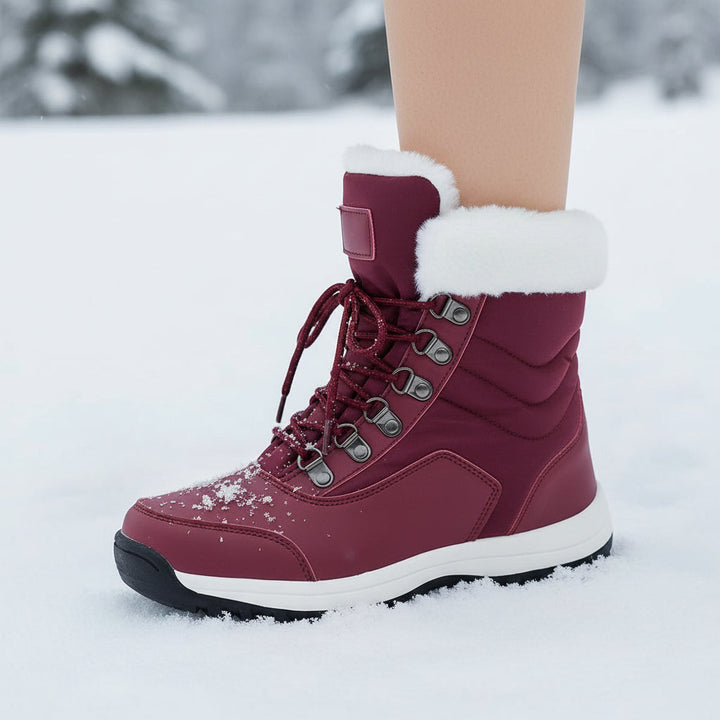 Women’s High-Top Winter Snow Boots-Bon Voyage Vintage