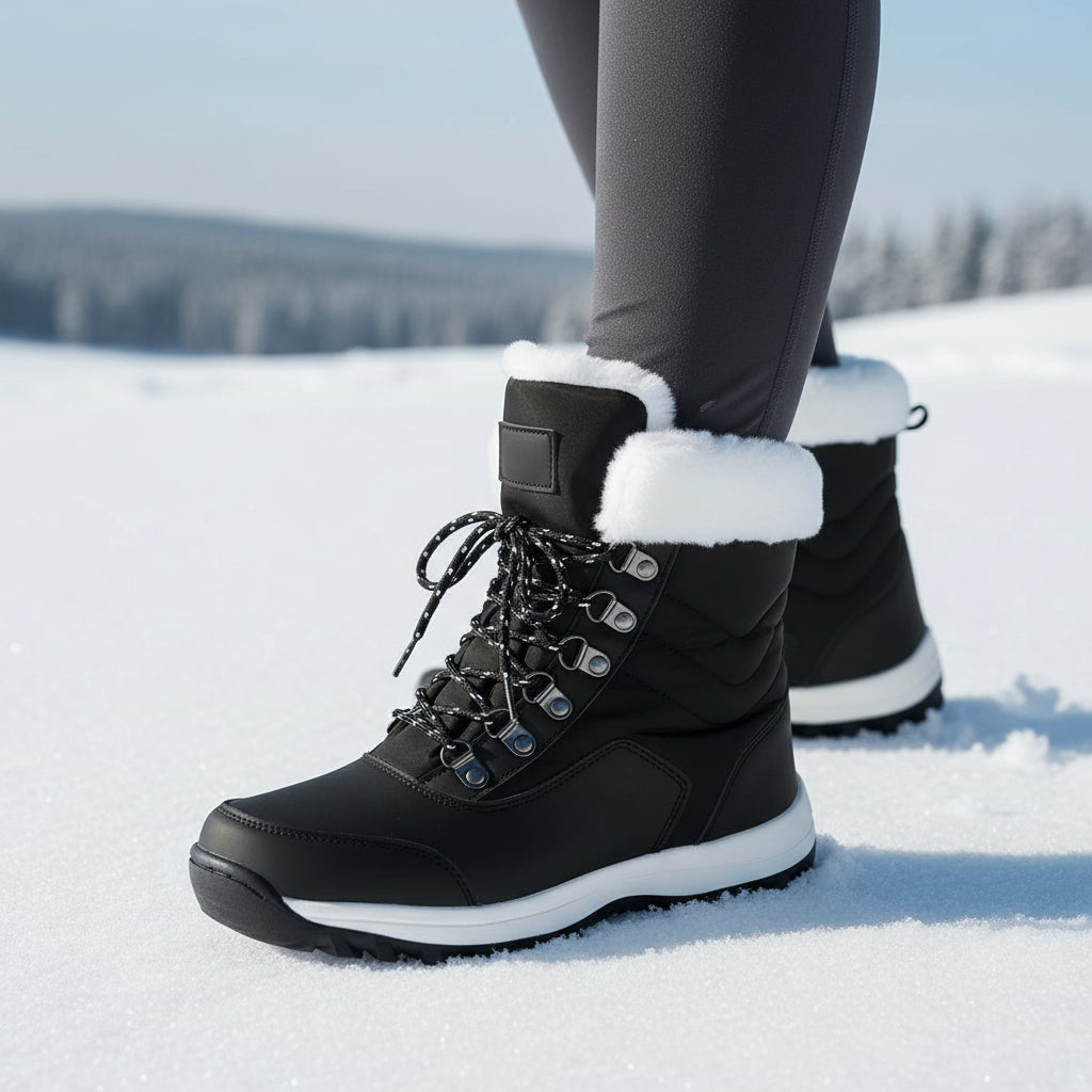 Women’s High-Top Winter Snow Boots-Bon Voyage Vintage
