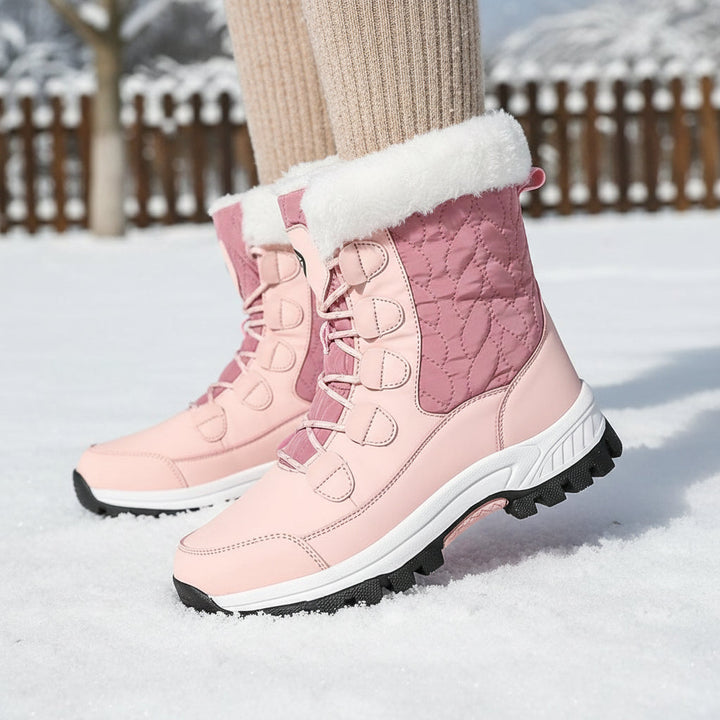 Women’s High-Top Winter Snow Boots-Bon Voyage Vintage